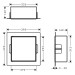 HG XtraStoris Rock Wandnische mit befliesb.Tür 300 x 300 x 140 mm MW