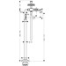 Hansgrohe Zweigriff Wannenarmatur AXOR Montreux Fertigset chrom zur Bodenmontage