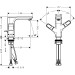 Hansgrohe Zweigriff Waschtischarmatur 120 Axor Urquiola chrom