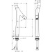 Hansgrohe Zweigriff Waschtischarmatur 240 Axor Starck Organic ohne Ablaufgarnitur chrom