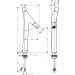 Hansgrohe Zweigriff Waschtischarmatur 240 Axor Starck Organic ohne Ablaufgarnitur chrom