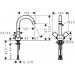 Hansgrohe Zweigriff Waschtischarmatur Logis chrom