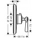 HG Thermostat Unterputz Axor Montreux High Flow Fertigset Hebelgriff chrom