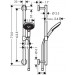 HG Brausenset Raindance Select S 120 EcoSmart Unica Comfort 650mm chrom
