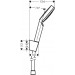 HG Brausenset Crometta 1jet EcoSmart 9 l/min/Porter ws./chr.Brauseschl.1600mm