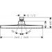 HG Kopfbrause Crometta E 240 Low Pressure chrom