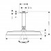 HG Tellerkopfbrause Raindance Classic 240mm Air chr./go.m.Deckenelement 100mm