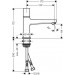 HG Waschtischmischer 100 Metropol Select chrom mit Push-Open Ablaufgarnitur