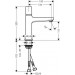 HG Waschtischmischer 110 Metropol Select chrom mit Push-Open Ablaufgarnitur