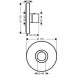 HG Thermostat UP Axor ShowerSelect Fertigset rund BN