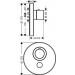 HG Thermostat UP Axor ShowerSelect Highflow FS 1 Verbraucher rund BN