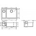 HG Unterbauspüle 180x450 S719-U655