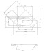 Hoesch Armada 2000x900x460 mm Sechseck-Badewanne Einbaubadewanne Überlauf Links Weiß 6182.010