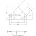 Hoesch Armada 2000x900x460 mm Sechseck-Badewanne Einbaubadewanne Überlauf Rechts Weiß 6183.010