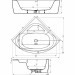 Hoesch Badewanne iSensi Eck 1500x1500 Monoblock, angeformer Schürze weiß