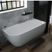 Hoesch Badewanne iSensi Eck 1700x750 Monoblock, rechts, mit Überlaufbefüllung chrom, angeformter Schürze