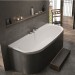 Hoesch Badewanne iSensi Vorwand 1900x900 weiß