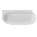 Hoesch Badewanne LaBrillante 1800x800 Ecke Links  Weiß Matt, mit Überlauf