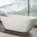 Hoesch Badewanne LaSenia 1800x900 freistehend flache Ausführung, Material Solique, weiß matt