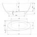 HO BW Namur 1700x750 freistehend, Material Solique, weiß matt