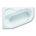 Hoesch Badewanne Parana 1500x1000 links mit loser Schürze und Gestell, weiß