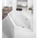 Hoesch Badewanne Scelta 6-Eck 2000x900 Überlauf links, weiß