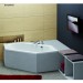 Hoesch Badewanne Scelta 6-Eck 2000x900 Überlauf links, weiß
