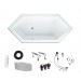 HOESCH Badewanne Scelta 6-Eck 2000x900, weiß - ABVERKAUF