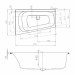 Hoesch Badewanne Thasos Trapez 1750x1100 links, weiß (copy)