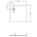 HO DW Muna 800x800x30 ohne Antirutsch, Material Solique, weiß