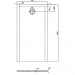 HO DW Muna "S" 1600x700x30 ohne Antirutsch, Material Solique, weiß