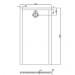 HO DW Muna "S" 1600x750x30 ohne Antirutsch, Material Solique, weiß
