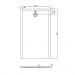 HO DW Muna "S" 1700x1000x30 ohne Antirutsch, Material Solique, weiß