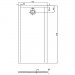 HO DW Muna "S" 1700x700x30 ohne Antirutsch, Material Solique, weiß