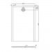 HO DW Muna "S" 1700x900x30 ohne Antirutsch, Material Solique, weiß