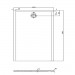 HO DW Muna "S" 1800x1000x30 ohne Antirutsch, Material Solique, weiß