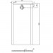 HO DW Muna "S" 1800x700x30 ohne Antirutsch, Material Solique, weiß