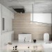HO DW Muna Trapez re. 1500x900x30 ohne Antirutsch, Material Solique, weiß