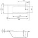 Hoesch Foster 1700x750x470 mm Rechteckbadewanne Einbaubadewanne Weiß 6629.010