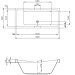 Hoesch Foster 1800x800x470 mm Rechteckbadewanne Einbaubadewanne Weiß 6628.010
