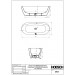 Hoesch Badewanne iSensi Oval 1800x800 freist. Monolith, mit Überlauf, ang. Sch. Weiß