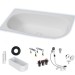 Hoesch iSENSI 1800x800x450 mm Eck-Badewanne Einbaubadewanne Links Weiß 3849.010
