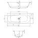 Hoesch iSENSI 1800x800x450 mm Eck-Badewanne Einbaubadewanne Links Weiß 3849.010