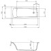 Hoesch Largo 1700x750x480 mm Rechteckbadewanne Einbaubadewanne Weiß 3707.010