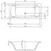 Hoesch Largo 1700x900x480 mm Rechteckbadewanne Einbaubadewanne Weiß 3696.010