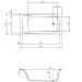 Hoesch Largo 1700x900x480 mm Rechteckbadewanne Einbaubadewanne Weiß 3709.010