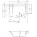 Hoesch Largo 1800x1300x480 mm Trapez-Badewanne Einbaubadewanne Links Weiß 3694.010