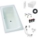 Hoesch Largo 1900x800x480 mm Rechteckbadewanne Einbaubadewanne Weiß 3710.010
