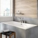 Hoesch Largo 1900x800x480 mm Rechteckbadewanne Einbaubadewanne Weiß 3710.010