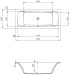 Hoesch Largo 1900x800x480 mm Rechteckbadewanne Einbaubadewanne Weiß 3710.010